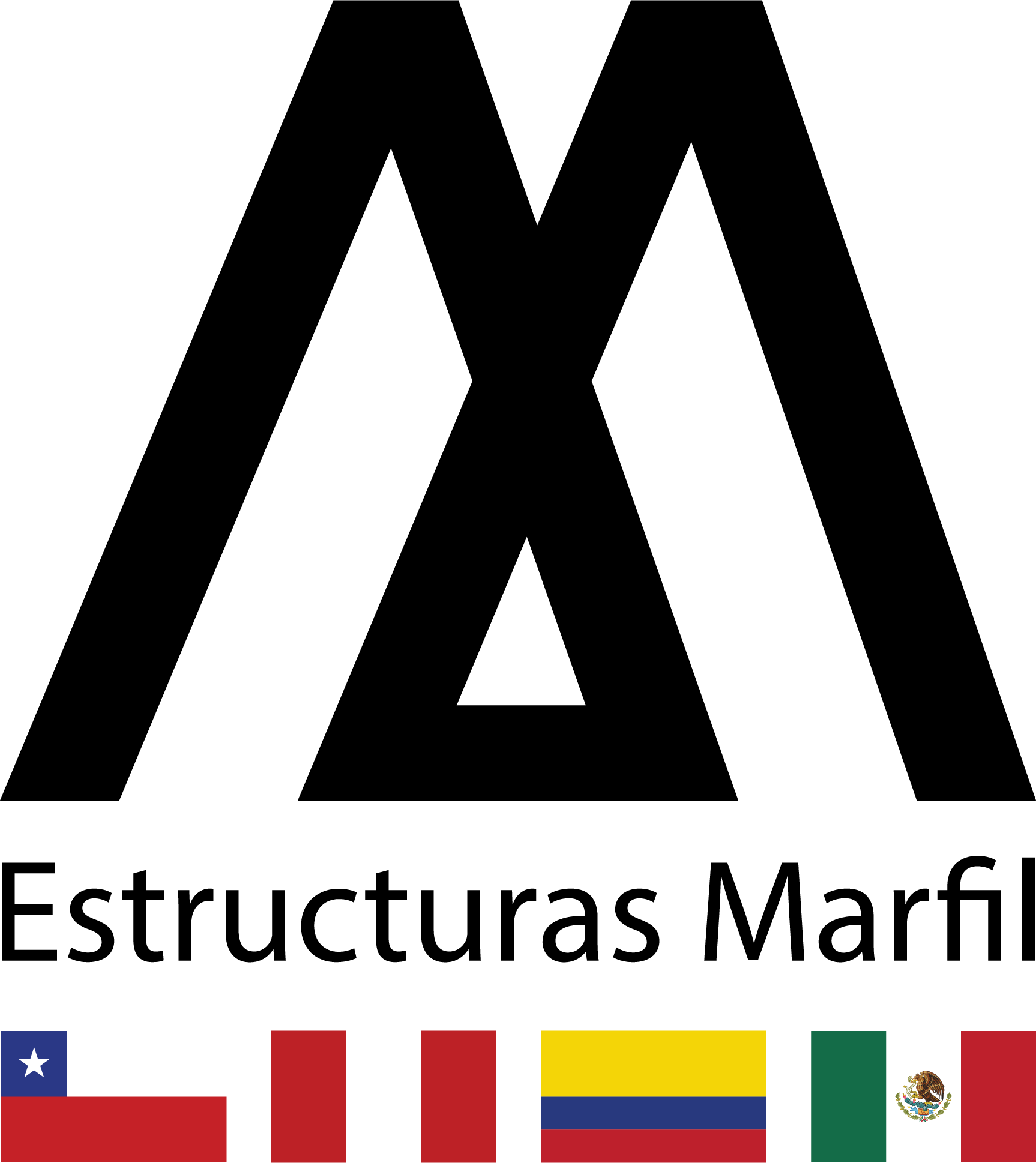 logo estructuras marfil con banderas